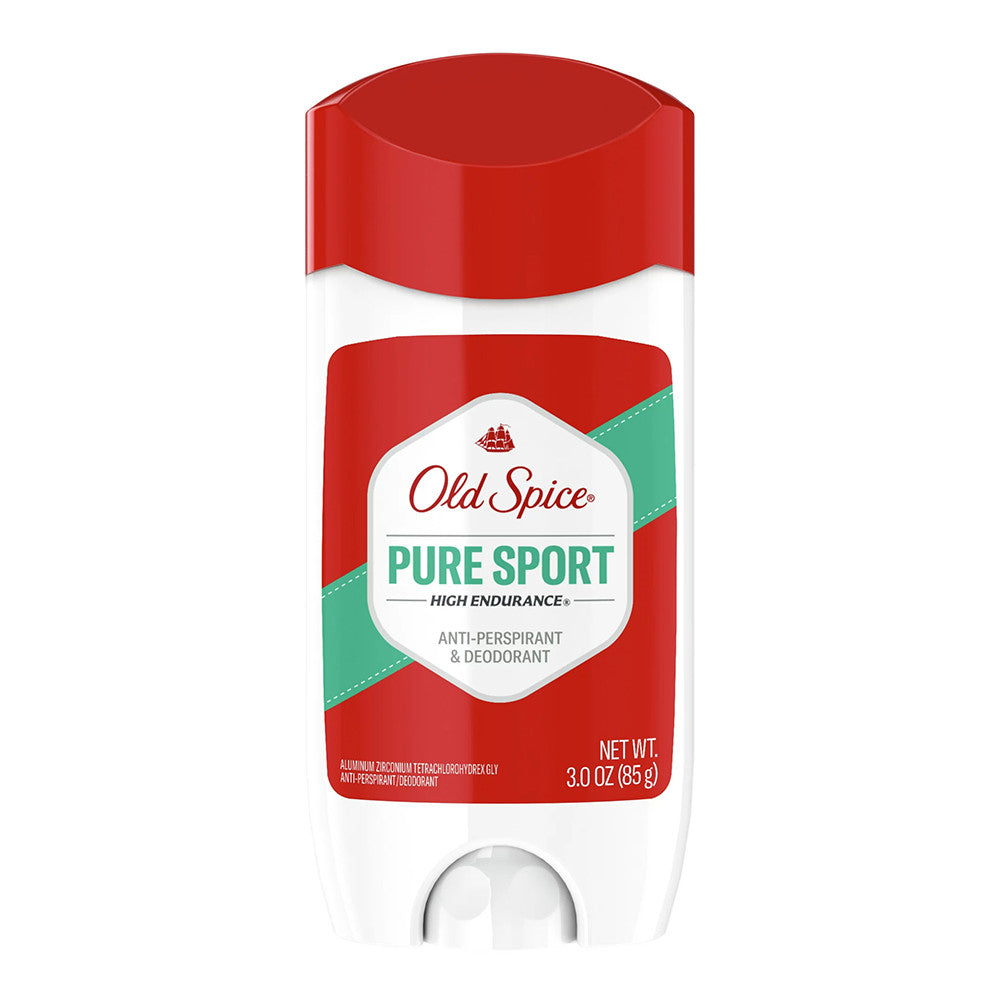 Old Spice High Endurance Invisible Solid Antiperspirant Deodorant, Pure Sport - 3 Oz